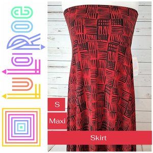 LuLaRoe | S Maxi Skirt Red Plaid Style Print